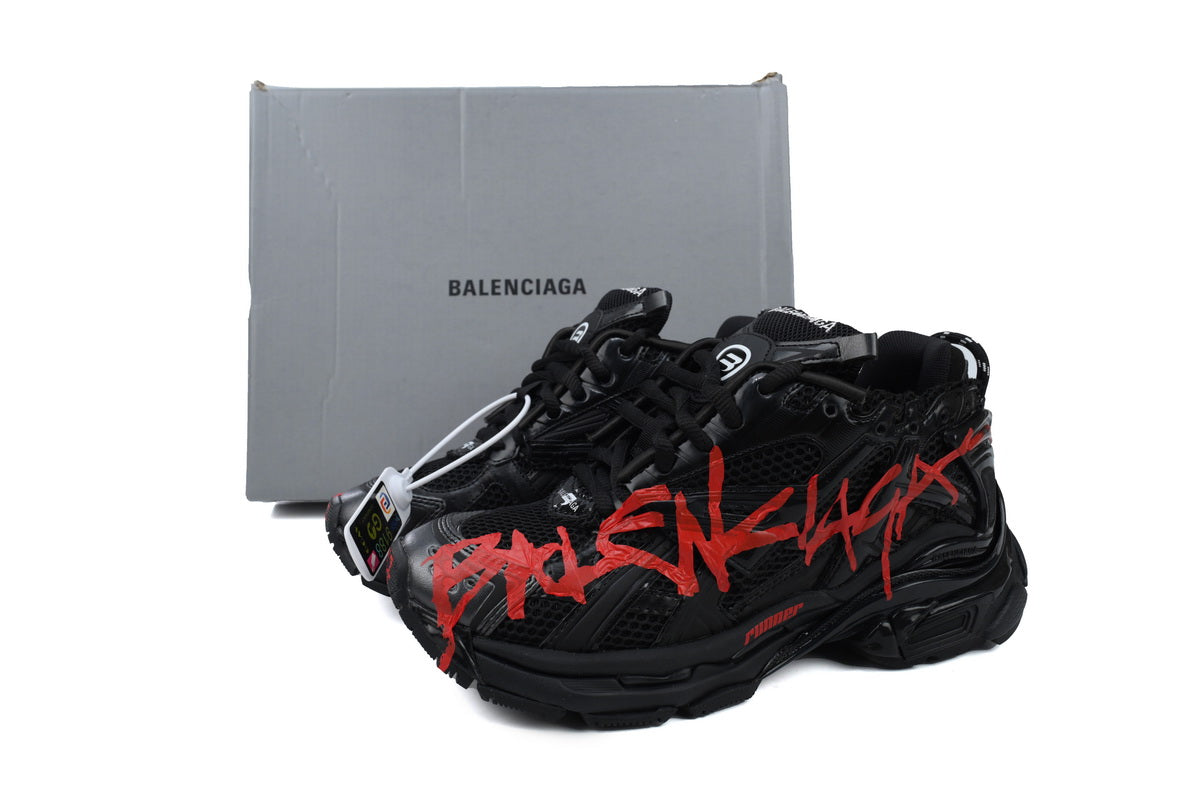 Balenciaga Runner 'Graffiti - Black Red'